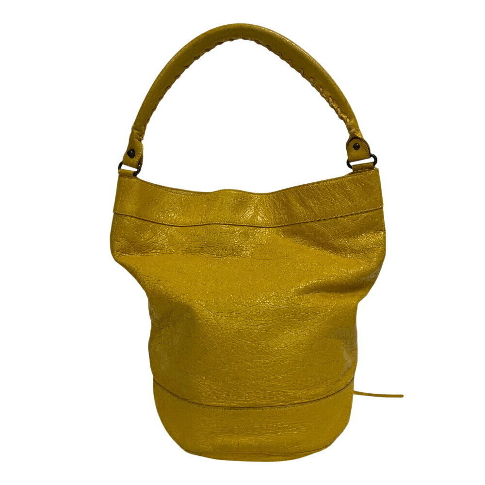 Balenciaga Classic Day Hobo bag yellow Moutarde distressed lambskin leather - Picture 2 of 11